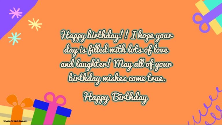 Happy Birthday Wishes Messages For Best Friend | Trendslr
