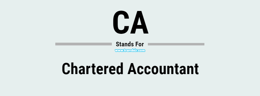 Full Form of CA