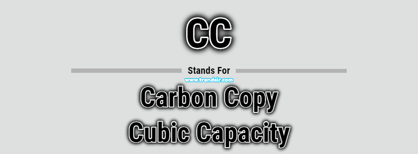 Full Form of CC