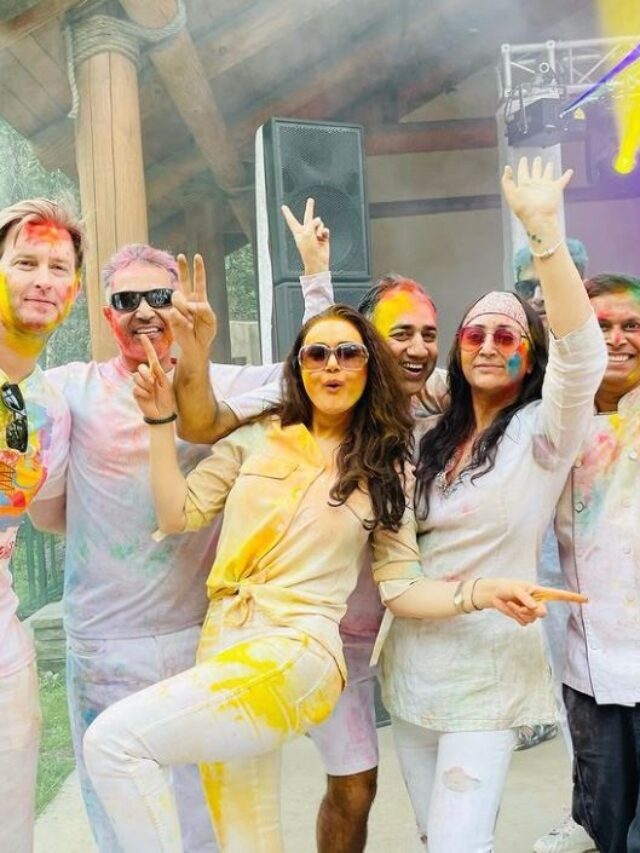 Preity Zinta Shares first Holi Pictures as a new parents with Gene Goodenough